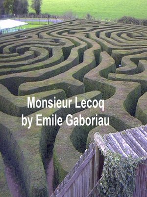 cover image of Monsieur Lecoq